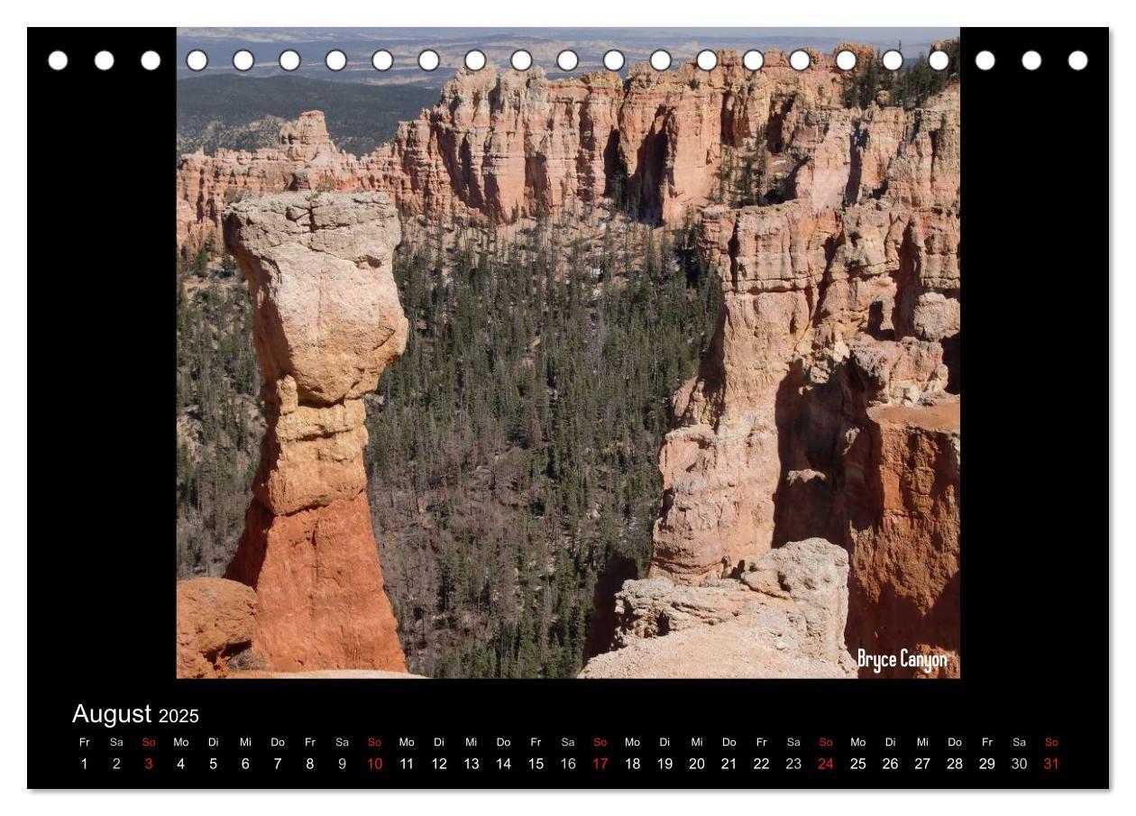 Bild: 9783435812981 | United States National Parks (Tischkalender 2025 DIN A5 quer),...