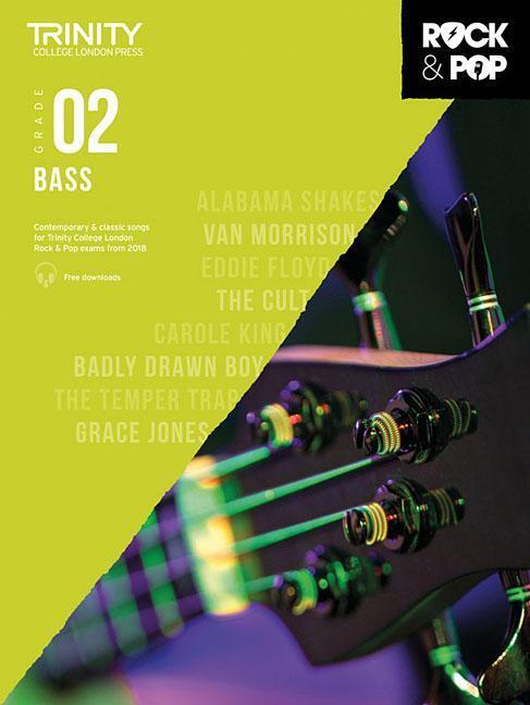 Cover: 9780857366313 | Trinity College London Rock & Pop 2018 Bass Grade 2 | Broschüre | 2017
