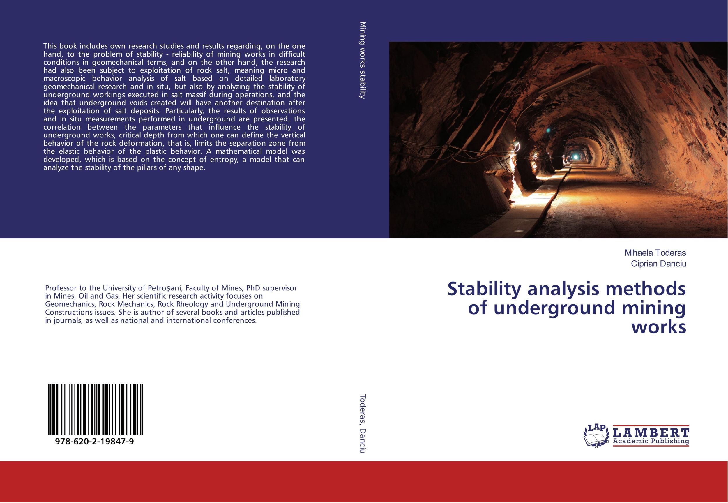 Cover: 9786202198479 | Stability analysis methods of underground mining works | Taschenbuch