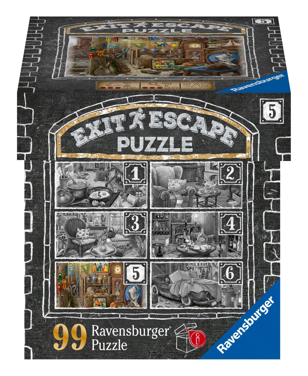 Cover: 4005556168811 | Ravensburger EXIT Puzzle 16881 - Im Gutshaus Dachboden - 99 Teile...