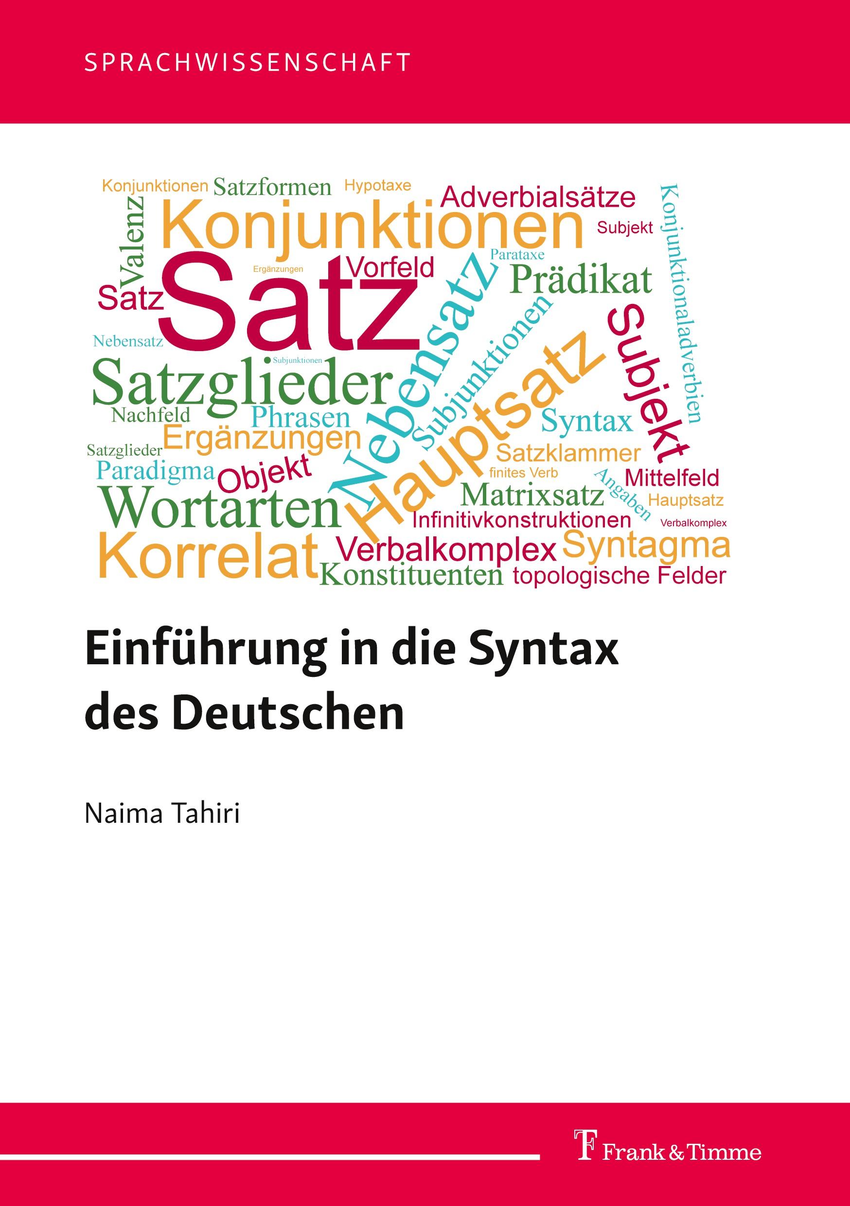 Cover: 9783732909117 | Einführung in die Syntax des Deutschen | Naima Tahiri | Taschenbuch