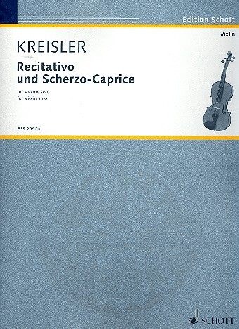 Cover: 9790001106740 | Recitativo &amp; Scherzo Caprice | Fritz Kreisler | Buch | Schott Music