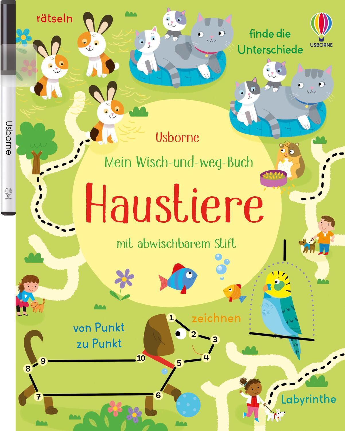 Cover: 9781789417661 | Mein Wisch-und-weg-Buch: Haustiere | mit abwischbarem Stift | Robson