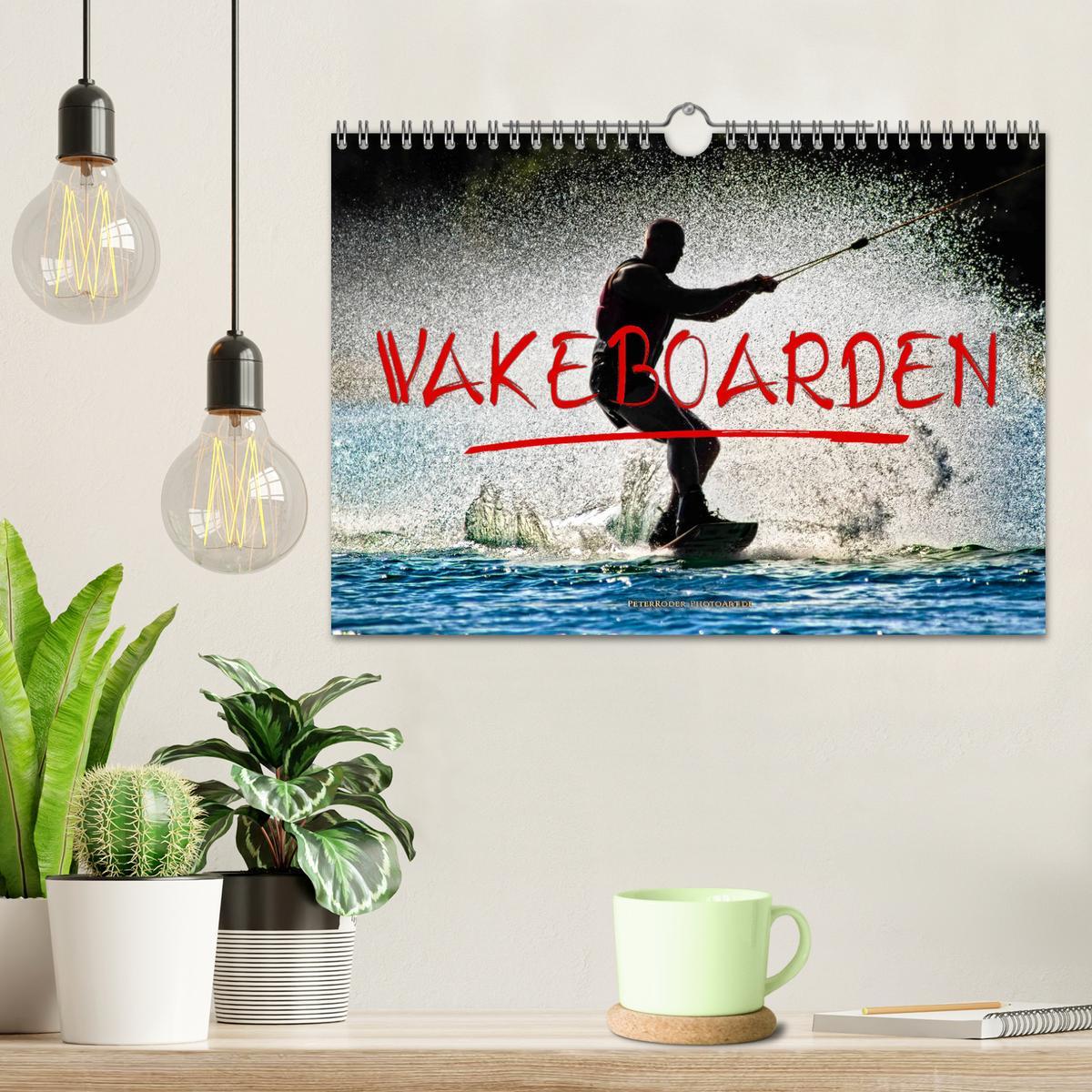 Bild: 9783435369157 | Wakeboarden (Wandkalender 2025 DIN A4 quer), CALVENDO Monatskalender