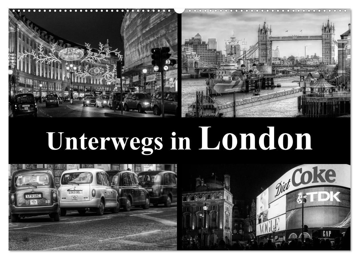 Cover: 9783383340765 | Unterwegs in London (Wandkalender 2024 DIN A2 quer), CALVENDO...