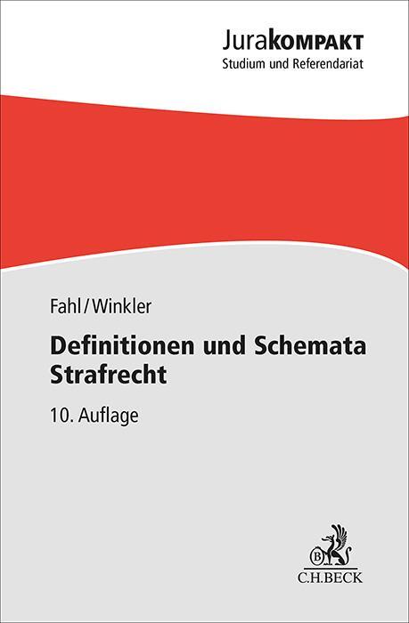 Cover: 9783406819414 | Definitionen und Schemata Strafrecht | Christian Fahl (u. a.) | Buch