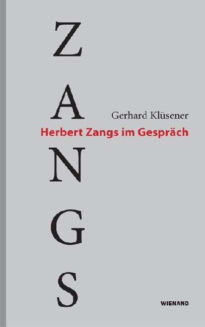 Cover: 9783868324433 | Herbert Zangs im Gespräch | Gerhard Klüsener | Buch | 2018