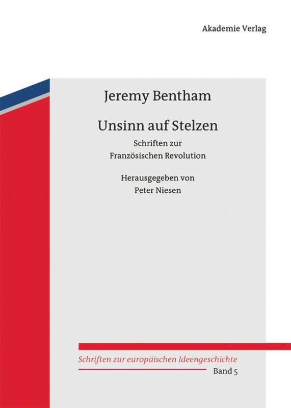 Cover: 9783050050560 | Unsinn auf Stelzen | Jeremy Bentham | Buch | ISSN | 257 S. | Deutsch