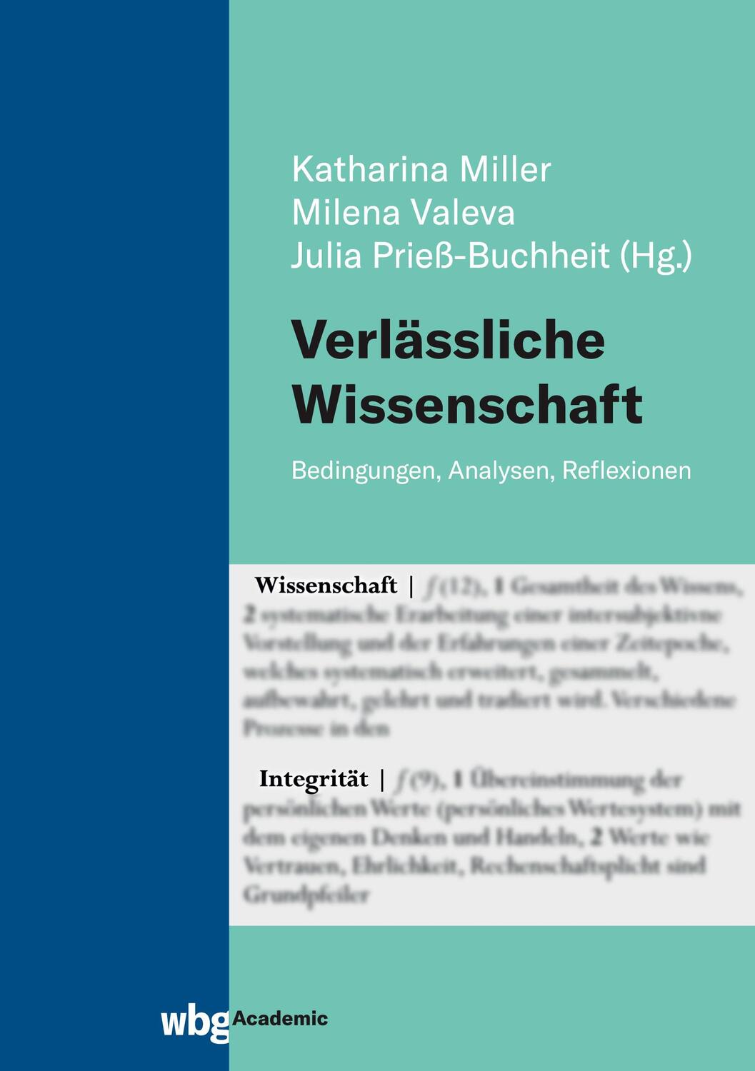 Cover: 9783534406074 | Verlässliche Wissenschaft | Bedingungen, Analysen, Reflexionen | Buch