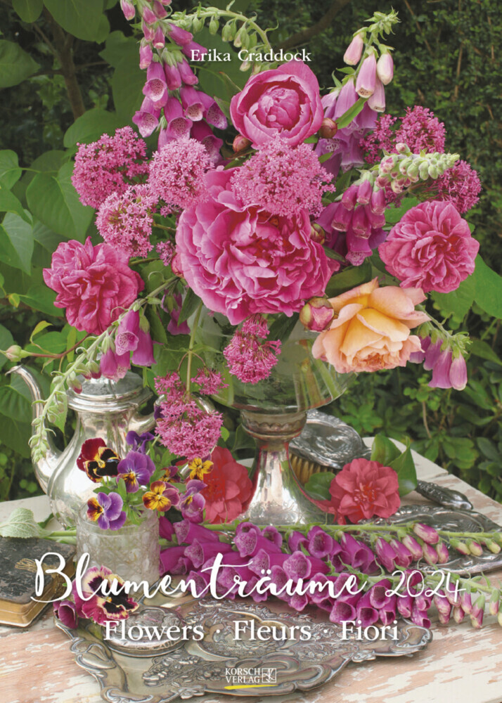Cover: 9783731868910 | Blumenträume 2024 | Korsch Verlag | Kalender | Spiralbindung | 13 S.