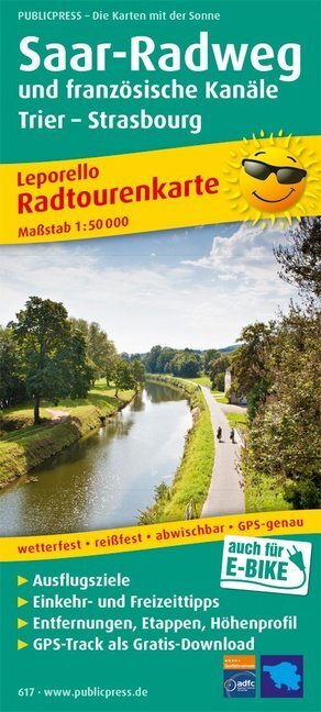 Cover: 9783899206173 | PublicPress Leporello Radtourenkarte Saar-Radweg und französische...