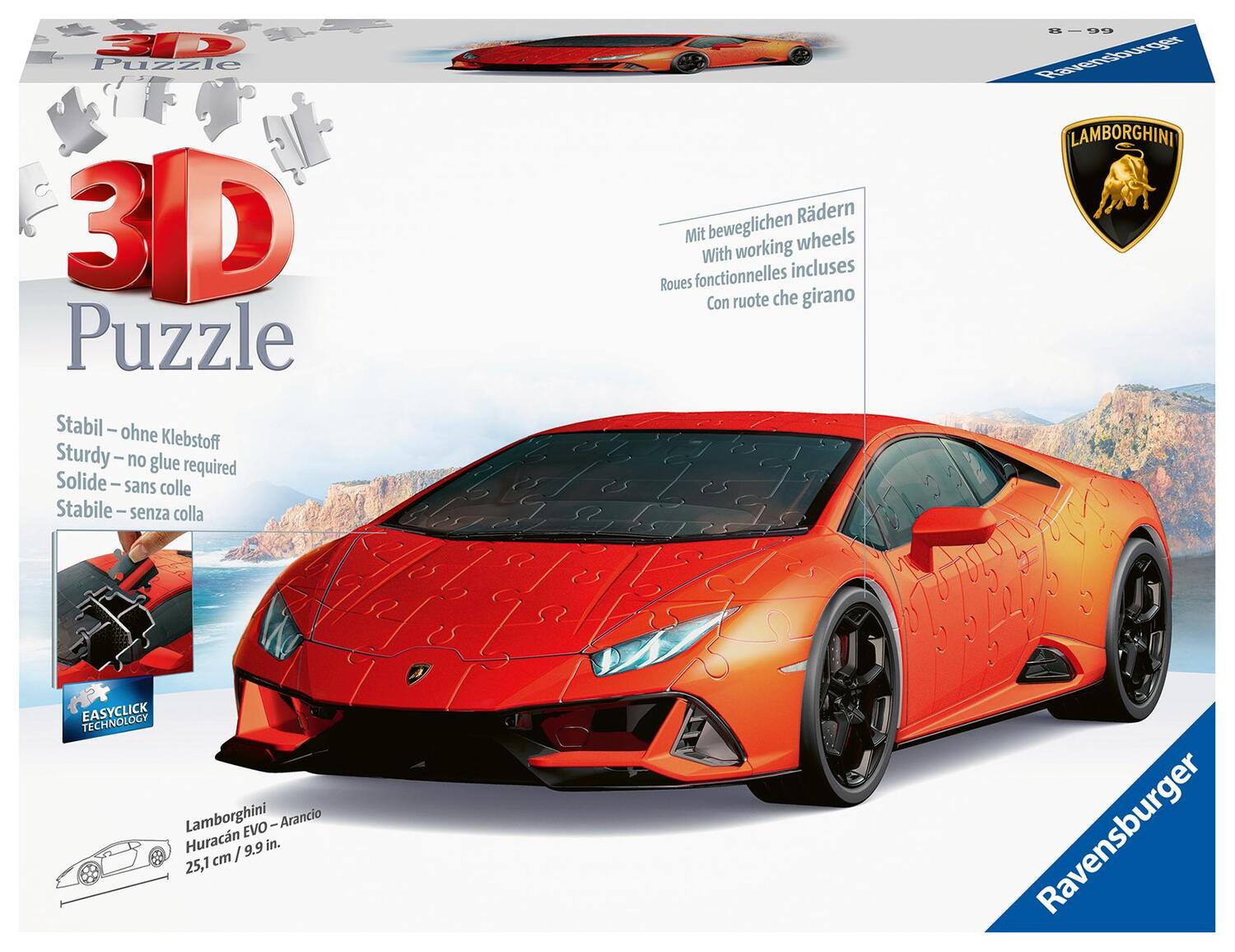 Cover: 4005556115716 | Ravensburger 3D Puzzle 11571 - Lamborghini Huracán EVO - Arancio -...