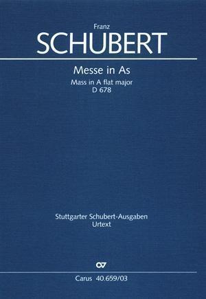 Cover: 9790007088019 | Messe in As (Klavierauszug) | D 678 | Franz Schubert | Broschüre