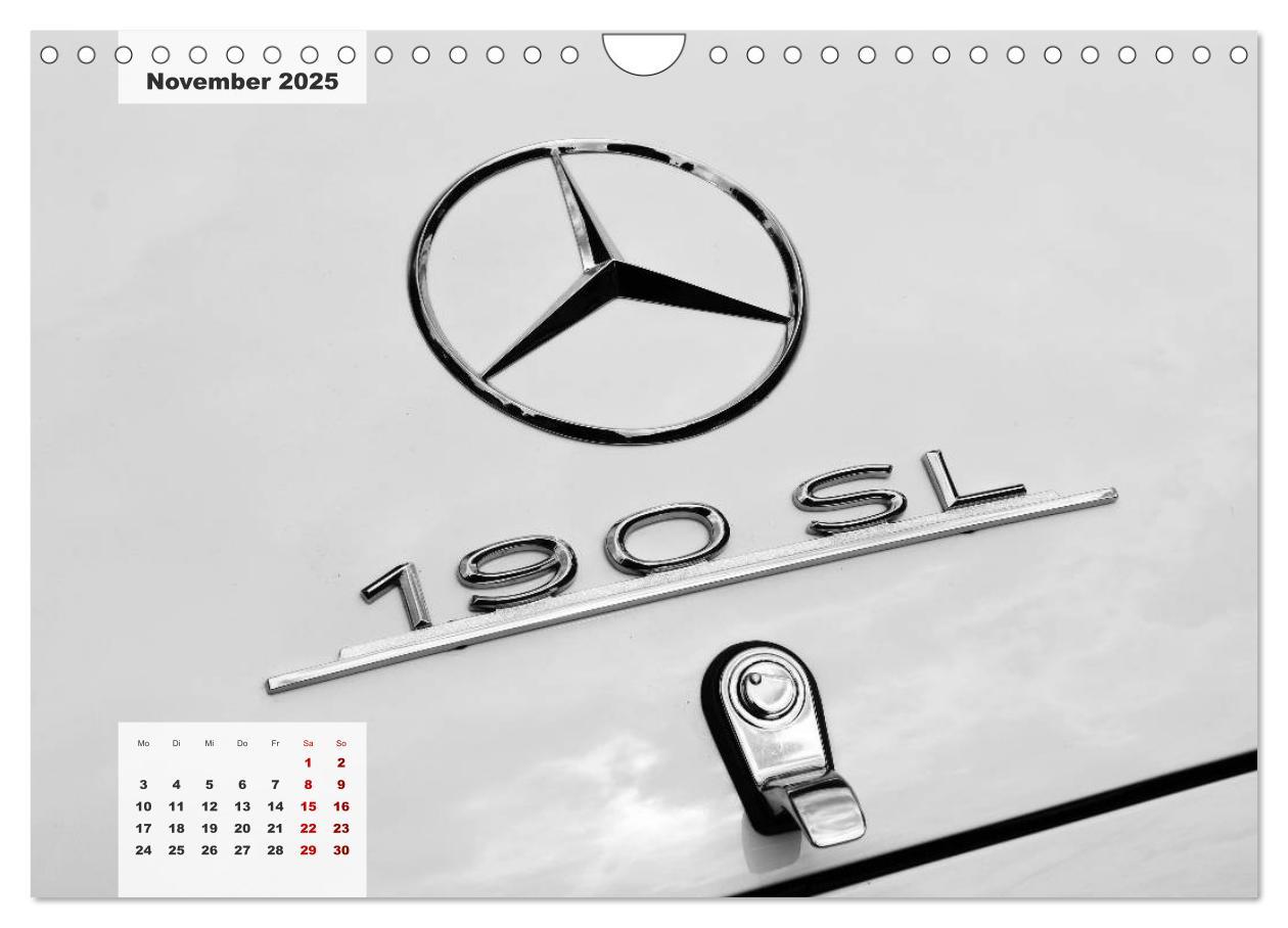 Bild: 9783435337330 | Mercedes Edel &amp; Fein (Wandkalender 2025 DIN A4 quer), CALVENDO...