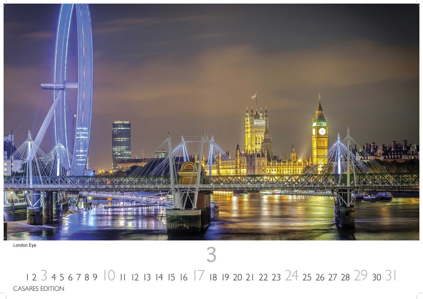 Bild: 9789918620180 | London 2024 L 35x50cm | Kalender | 14 S. | Deutsch | 2024