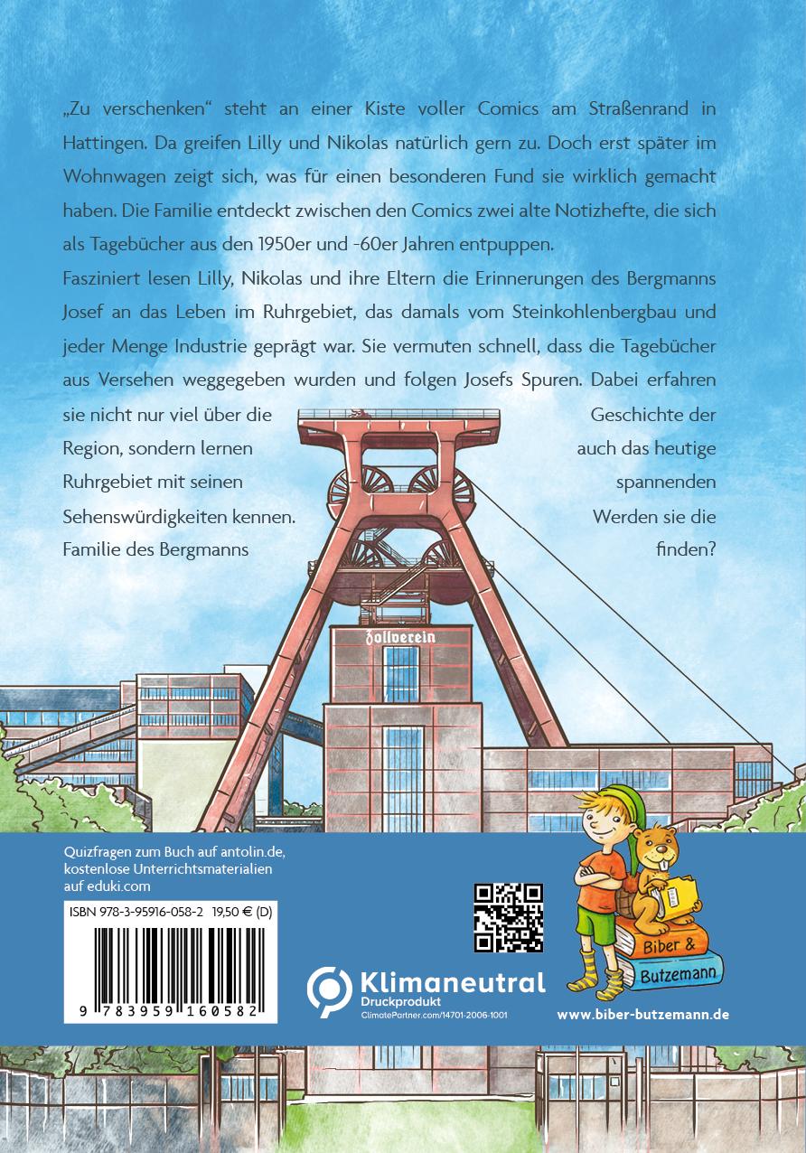 Rückseite: 9783959160582 | Abenteuer im Ruhrgebiet | Lilly, Nikolas und das Bergmannstagebuch