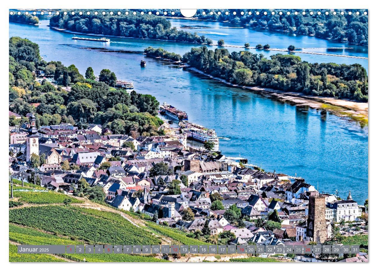 Bild: 9783435463404 | Rüdesheim - Rhein, Riesling, Romantik (Wandkalender 2025 DIN A3...