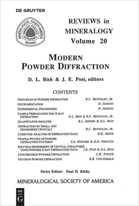 Cover: 9780939950249 | Modern Powder Diffraction | Jeffrey E. Post (u. a.) | Taschenbuch