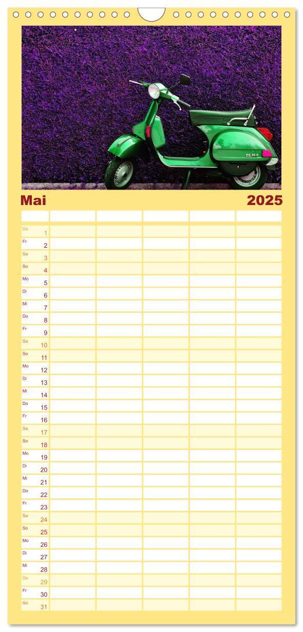 Bild: 9783457099209 | Familienplaner 2025 - Vespa Liebe mit 5 Spalten (Wandkalender, 21 x...