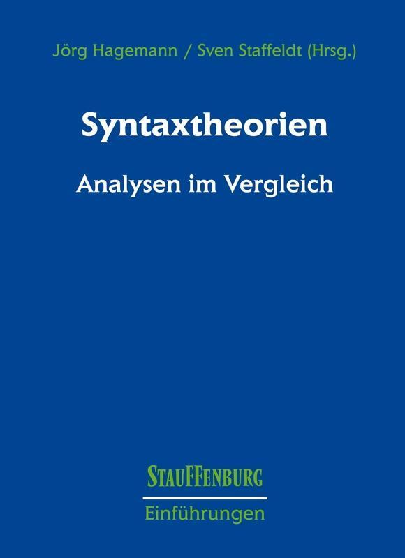 Cover: 9783860578087 | Syntaxtheorien | Analysen im Vergleich | Jörg Hagemann (u. a.) | Buch