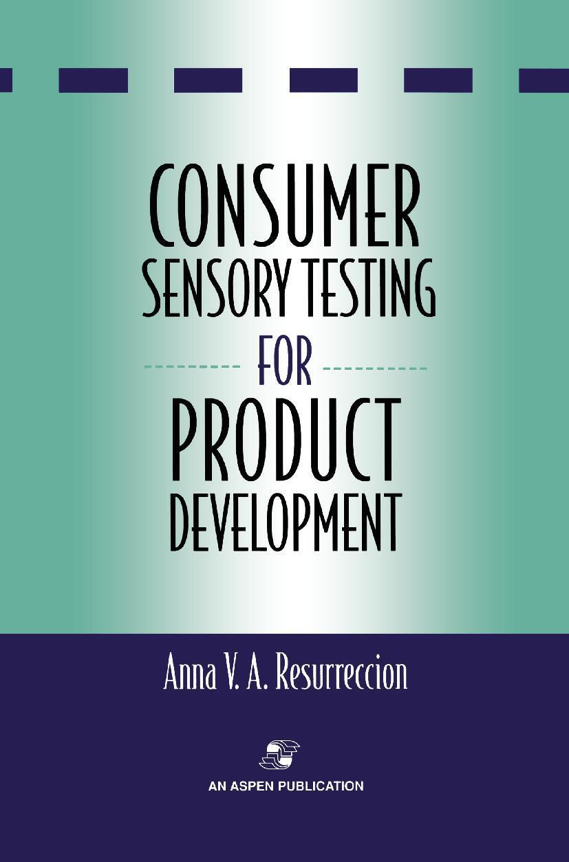 Cover: 9780834212091 | Consumer Sensory Testing For Product Development | Resurreccion | Buch