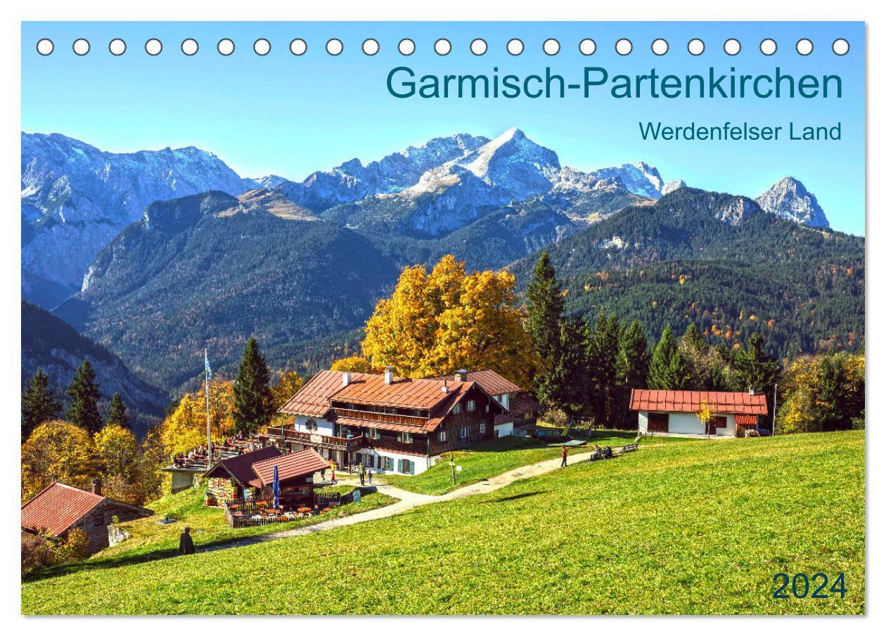 Cover: 9783675448926 | Garmisch-Partenkirchen Werdenfelser Land (Tischkalender 2024 DIN A5...