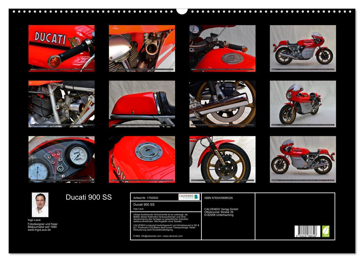 Bild: 9783435688326 | Ducati 900 SS (Wandkalender 2025 DIN A2 quer), CALVENDO Monatskalender