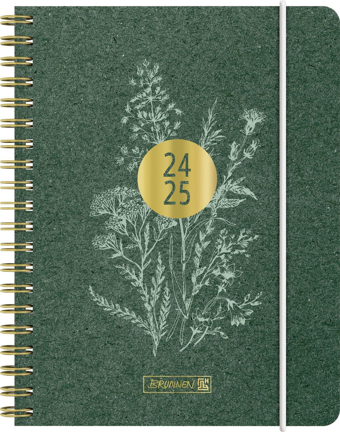 Cover: 4061947119893 | Schülerkalender 2024/2025 "Botanical", 2 Seiten = 1 Woche, A6, 208...