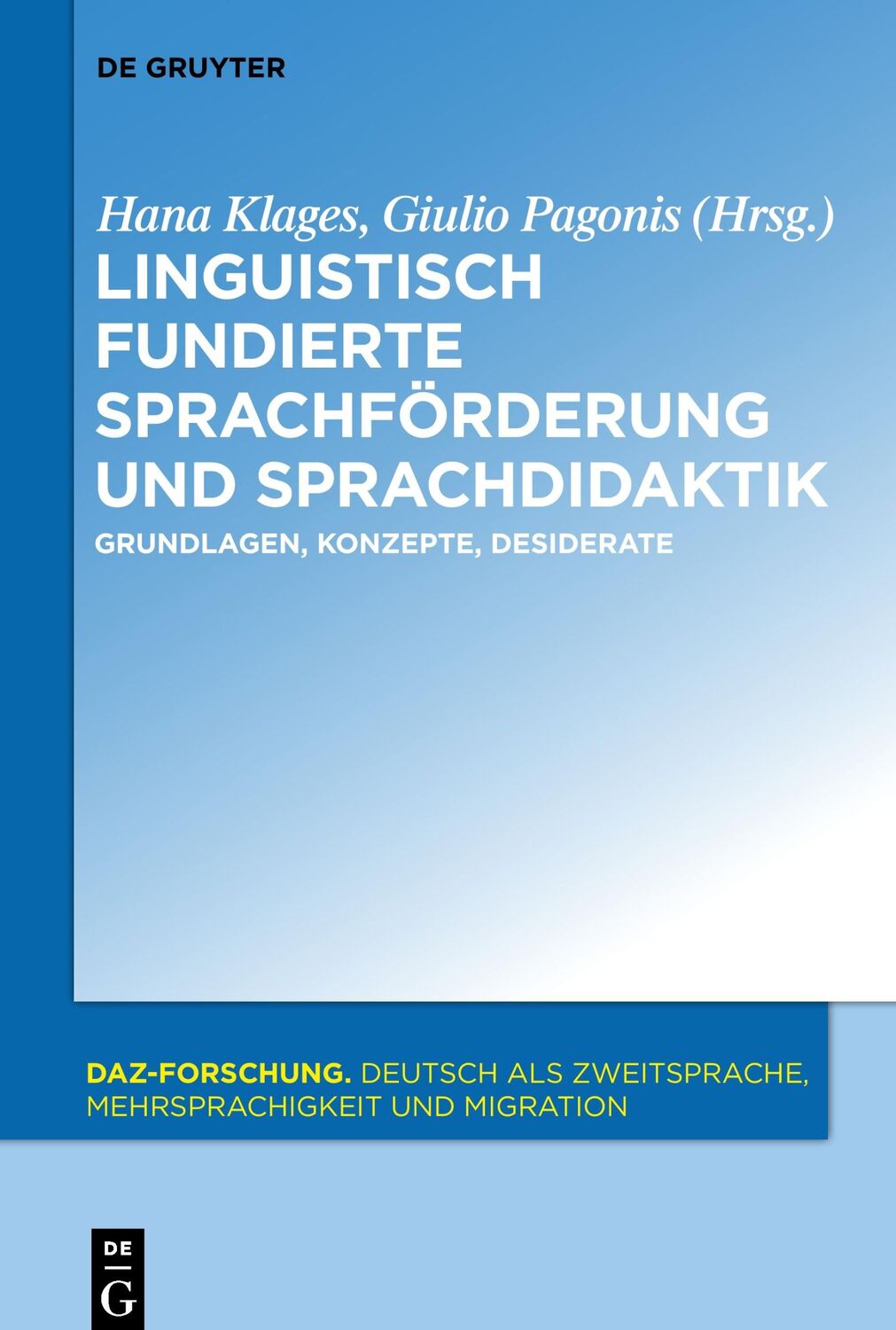 Cover: 9783110555394 | Linguistisch fundierte Sprachförderung und Sprachdidaktik | Buch