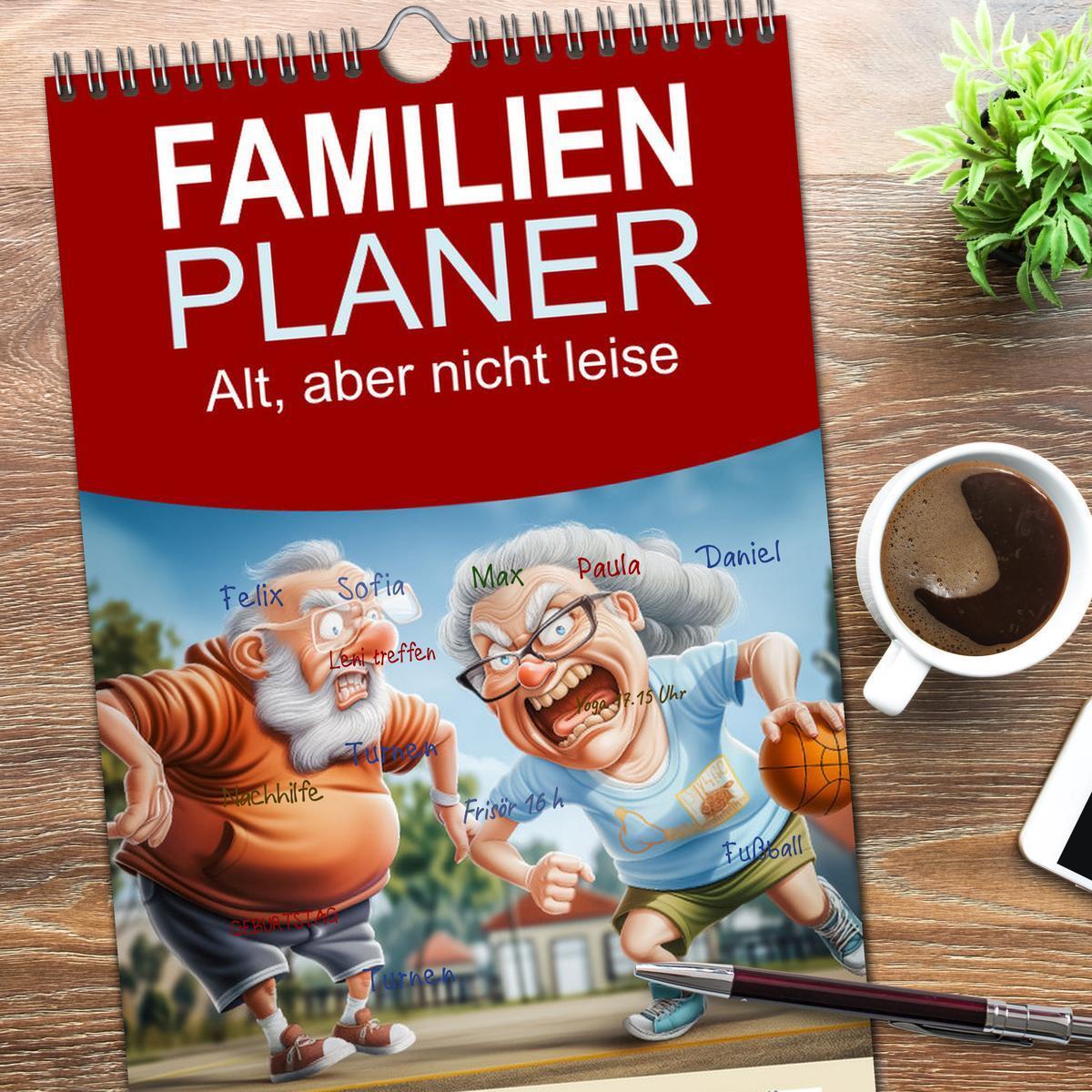 Bild: 9783457199329 | Familienplaner 2025 - Alt, aber nicht leise mit 5 Spalten...