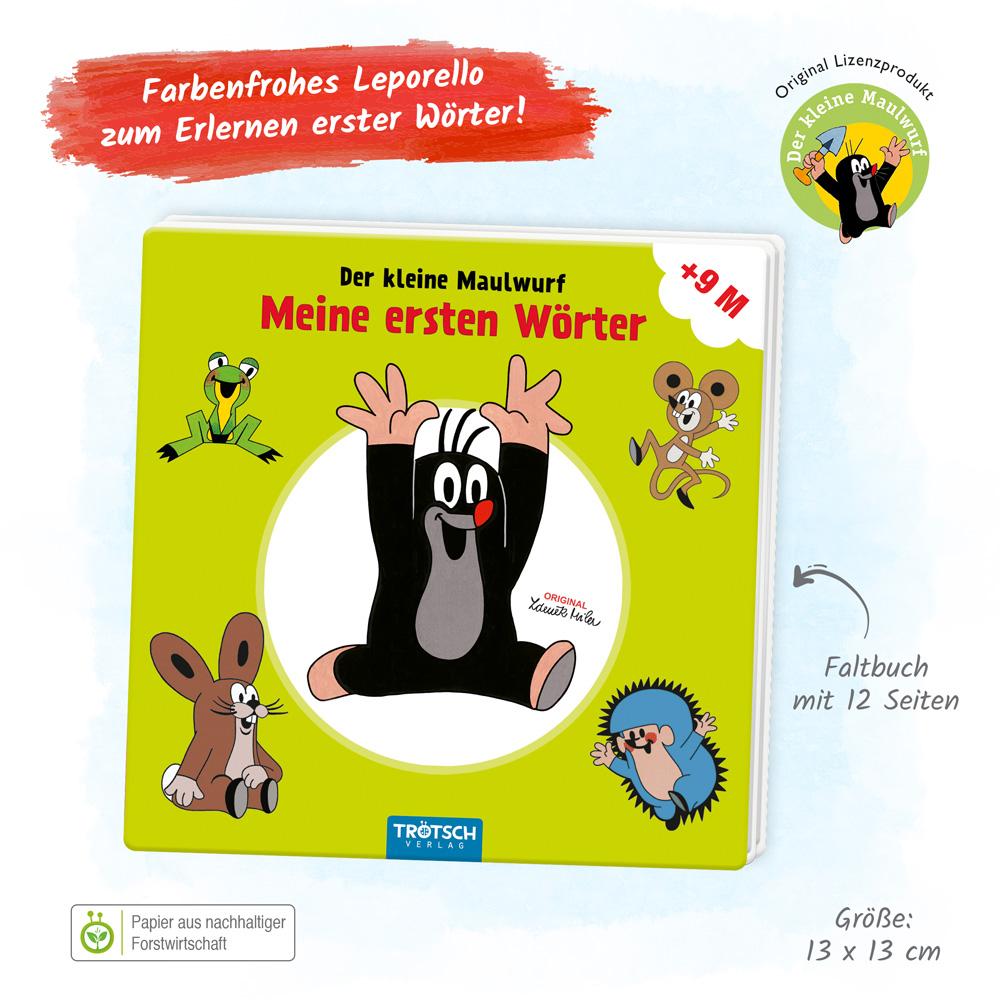 Bild: 9783965528796 | Trötsch Der kleine Maulwurf Leporello Meine ersten Wörter | Verlag