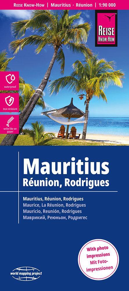 Cover: 9783831774470 | Reise Know-How Landkarte Mauritius, Réunion, Rodrigues (1:90.000)