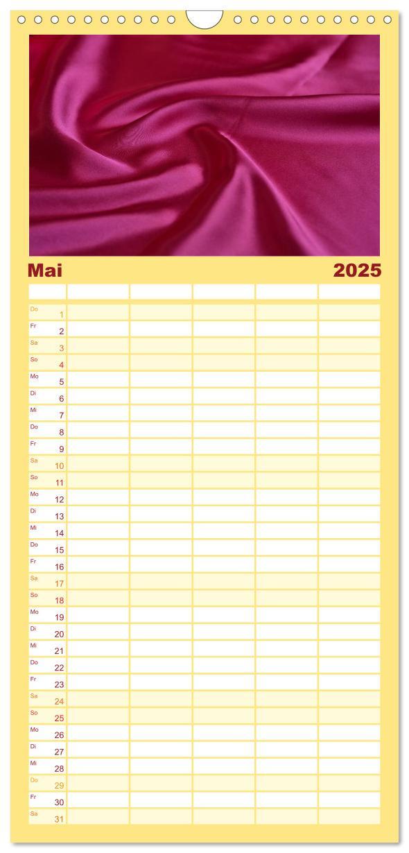 Bild: 9783457103982 | Familienplaner 2025 - Foto- und Bastelkalender Satin - Stilvoll zum...