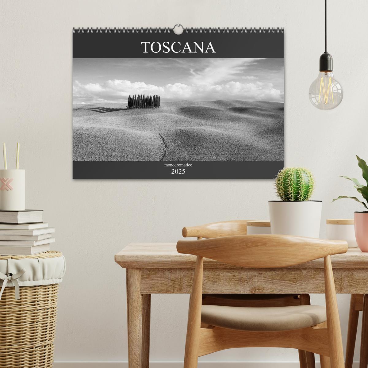 Bild: 9783435393763 | Toscana - monocromatico (Wandkalender 2025 DIN A3 quer), CALVENDO...