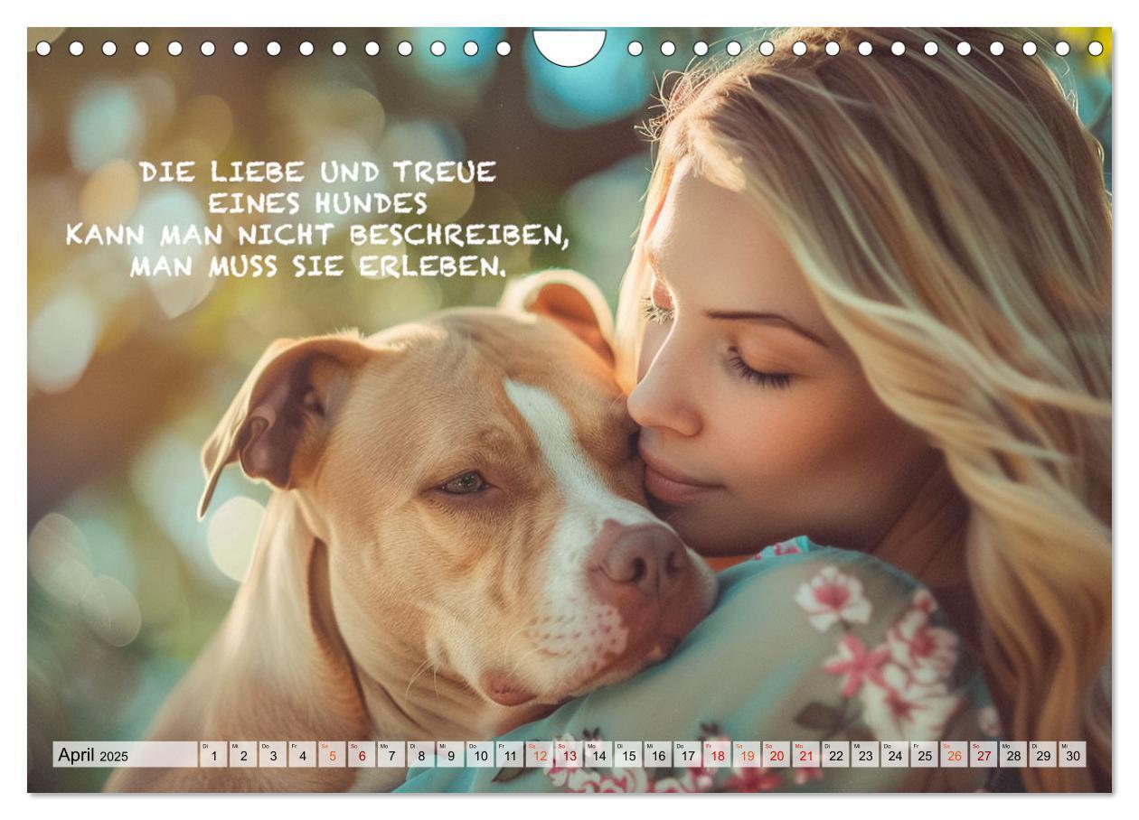 Bild: 9783457165539 | Hunde und berührende Sprüche (Wandkalender 2025 DIN A4 quer),...