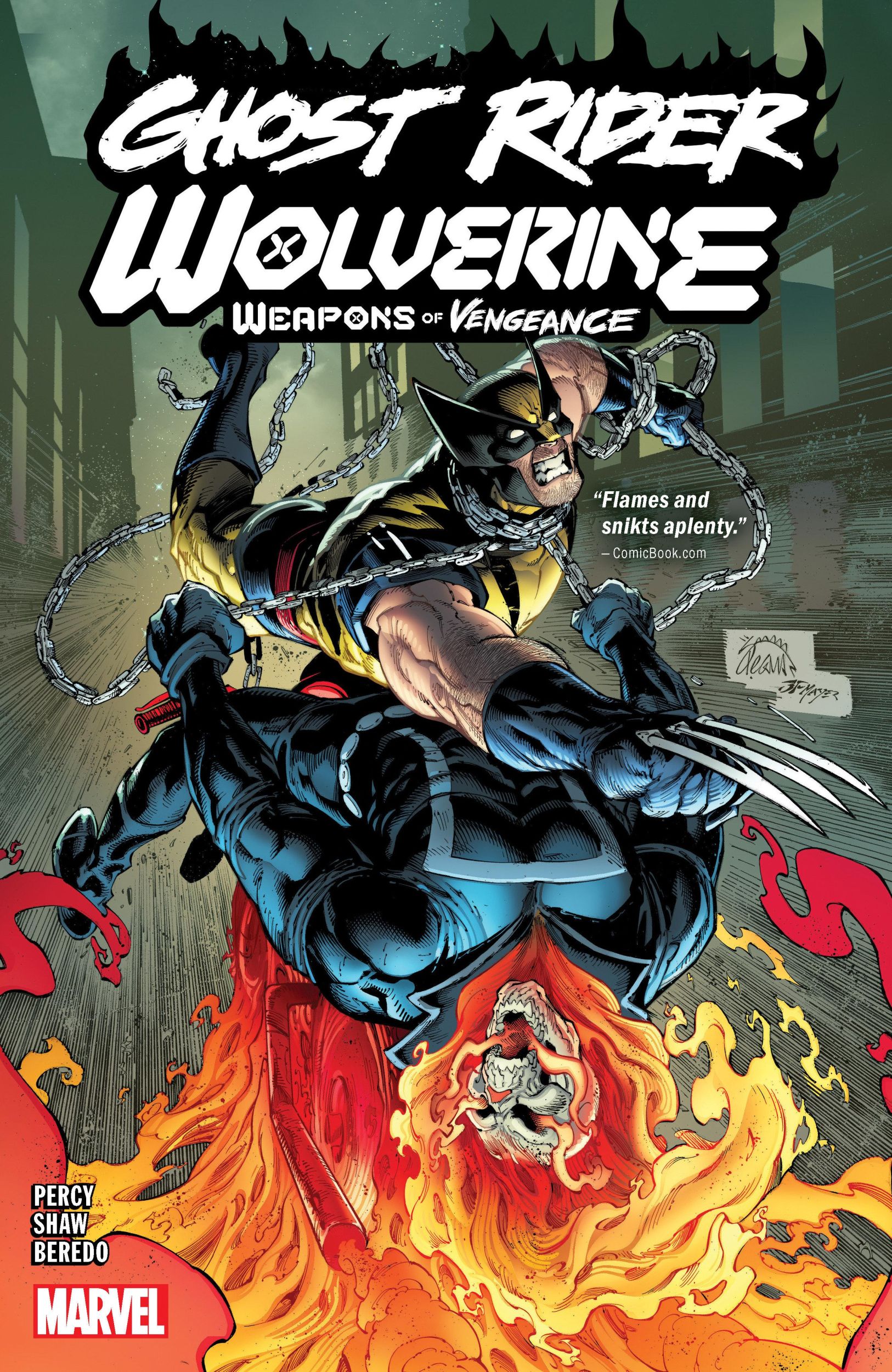 Cover: 9781302952372 | GHOST RIDER/WOLVERINE: WEAPONS OF VENGEANCE | Benjamin Percy | Buch