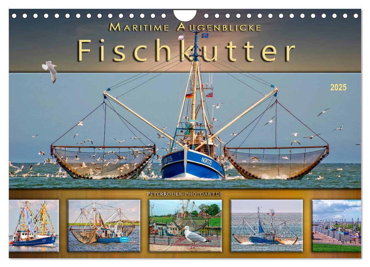 Cover: 9783435384020 | Maritime Augenblicke - Fischkutter (Wandkalender 2025 DIN A4 quer),...