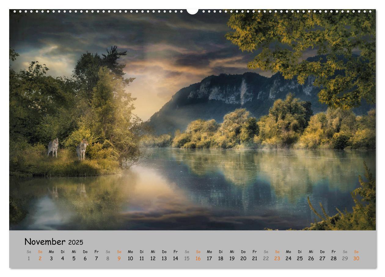 Bild: 9783435079544 | Der lange Weg der Wölfe (Wandkalender 2025 DIN A2 quer), CALVENDO...