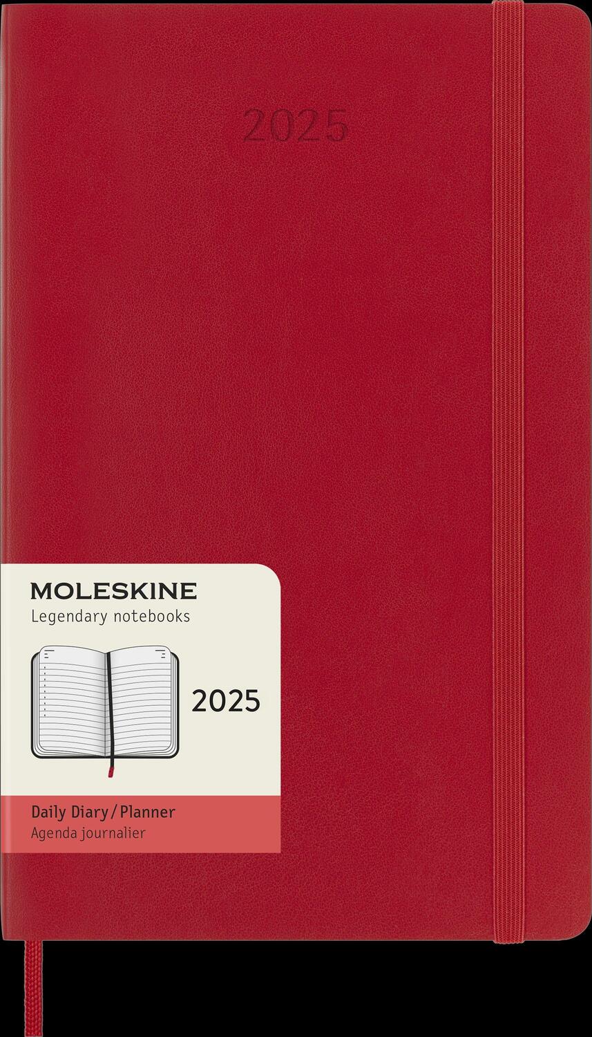 Bild: 8056999270179 | Moleskine 12 Monate Tageskalender 2025, Large/A5, 1 Tag = 1 Seite,...