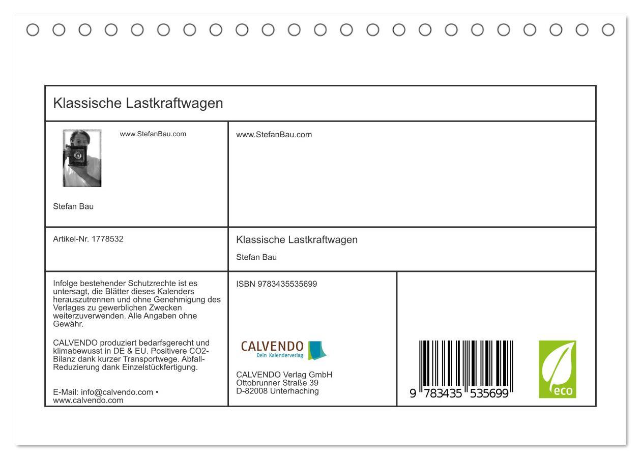 Bild: 9783435535699 | Klassische Lastkraftwagen (Tischkalender 2025 DIN A5 quer),...