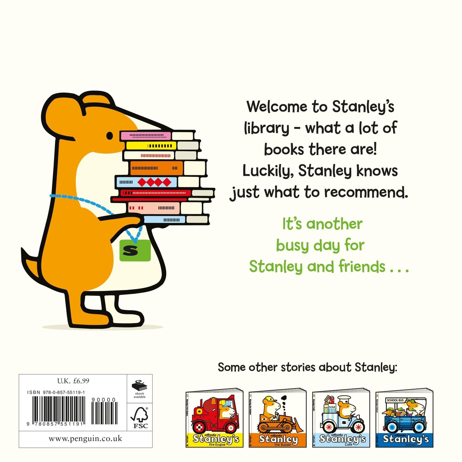 Rückseite: 9780857551191 | Stanley's Library | William Bee | Taschenbuch | Englisch | 2021