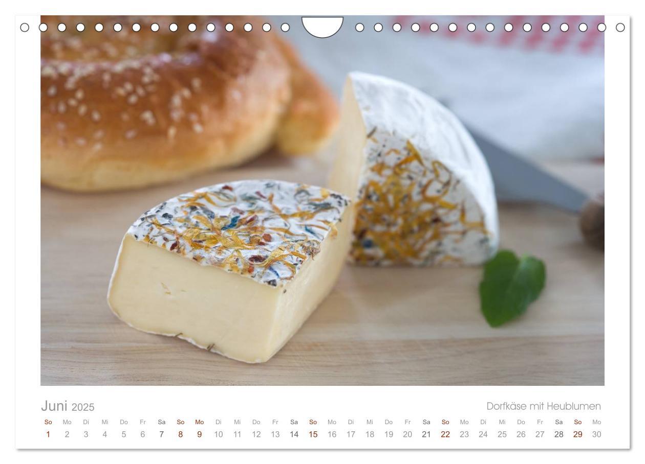 Bild: 9783435628667 | Der Käsekalender Edel und lecker (Wandkalender 2025 DIN A4 quer),...