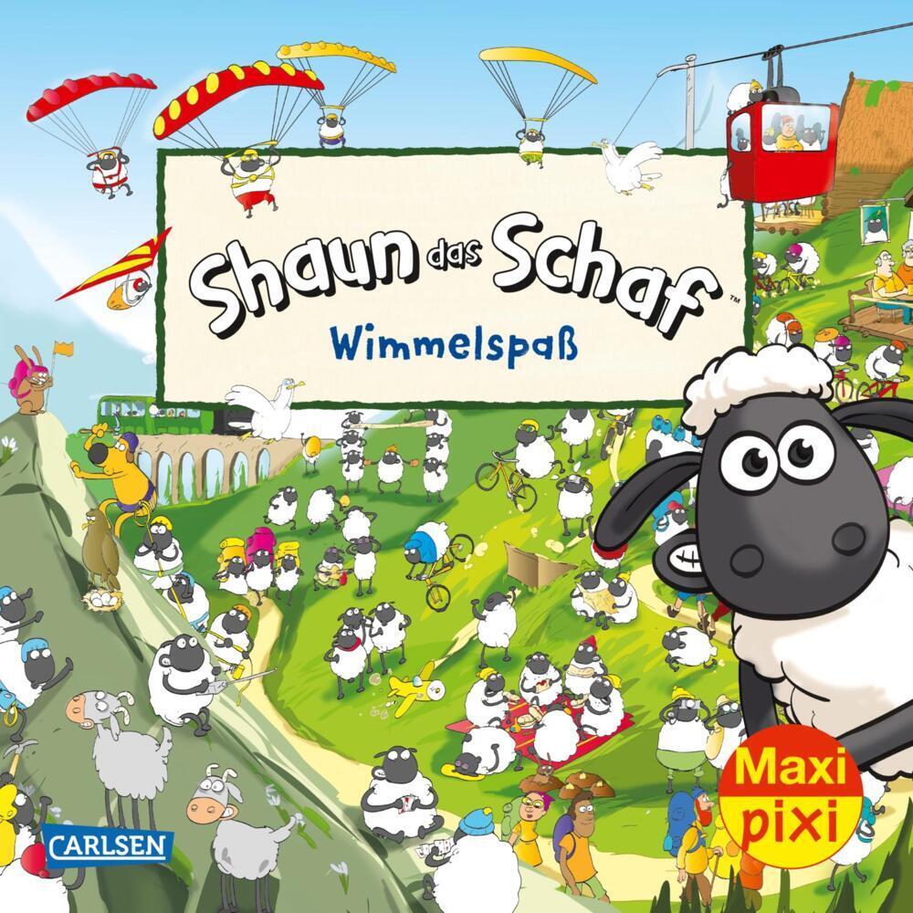 Cover: 9783551032898 | Maxi Pixi 376: Shaun das Schaf Wimmelspaß | Miniaturbuch | Animations