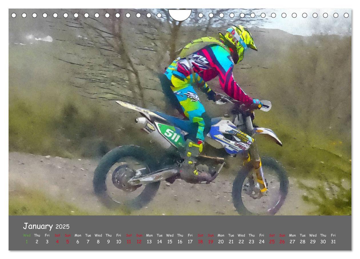 Bild: 9781325956531 | Enduro Racing (Wall Calendar 2025 DIN A4 landscape), CALVENDO 12...