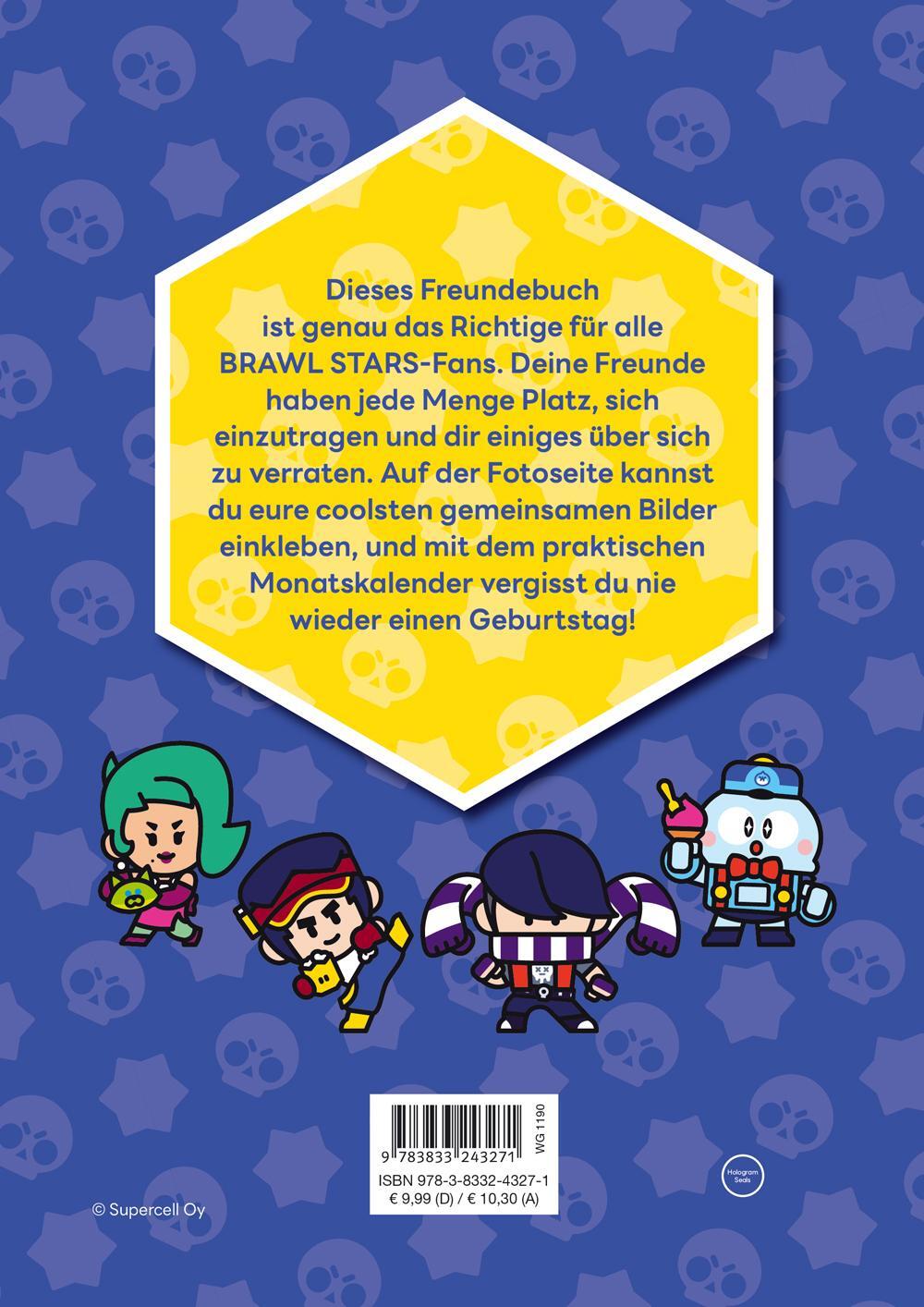 Rückseite: 9783833243271 | Brawl Stars: Meine Freunde | Freundebuch | Buch | 72 S. | Deutsch