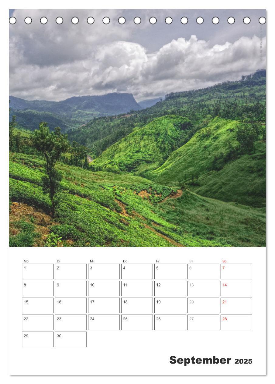 Bild: 9783457050682 | Sri Lanka 2025 - Exotisches Paradies - Jahresplaner (Tischkalender...