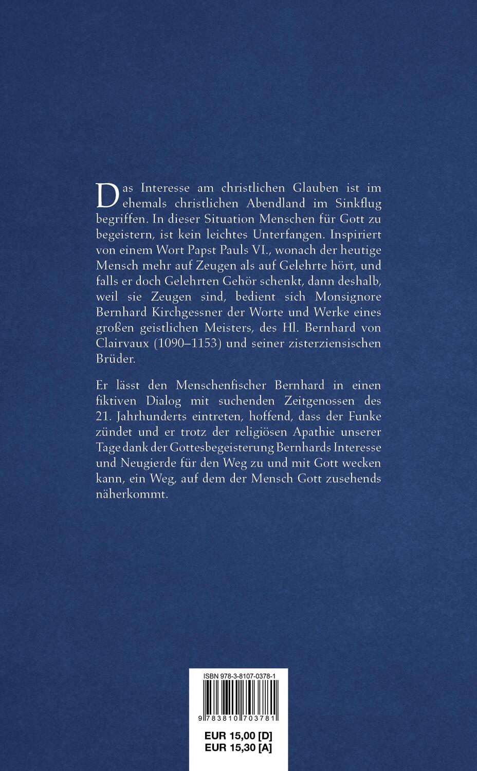 Rückseite: 9783810703781 | beGEISTert von Gott | Bernhard Kirchgessner | Taschenbuch | Deutsch