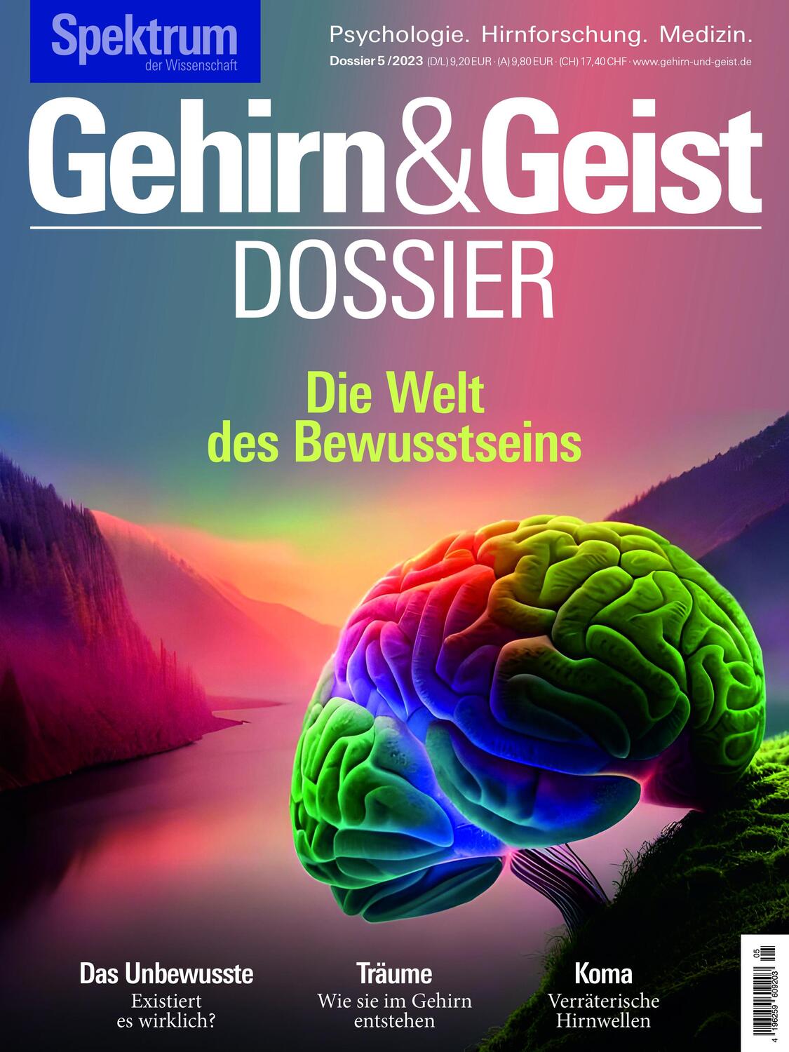 Cover: 9783958927551 | Gehirn&amp;Geist Dossier - Die Welt des Bewusstseins | Verlagsgesellschaft