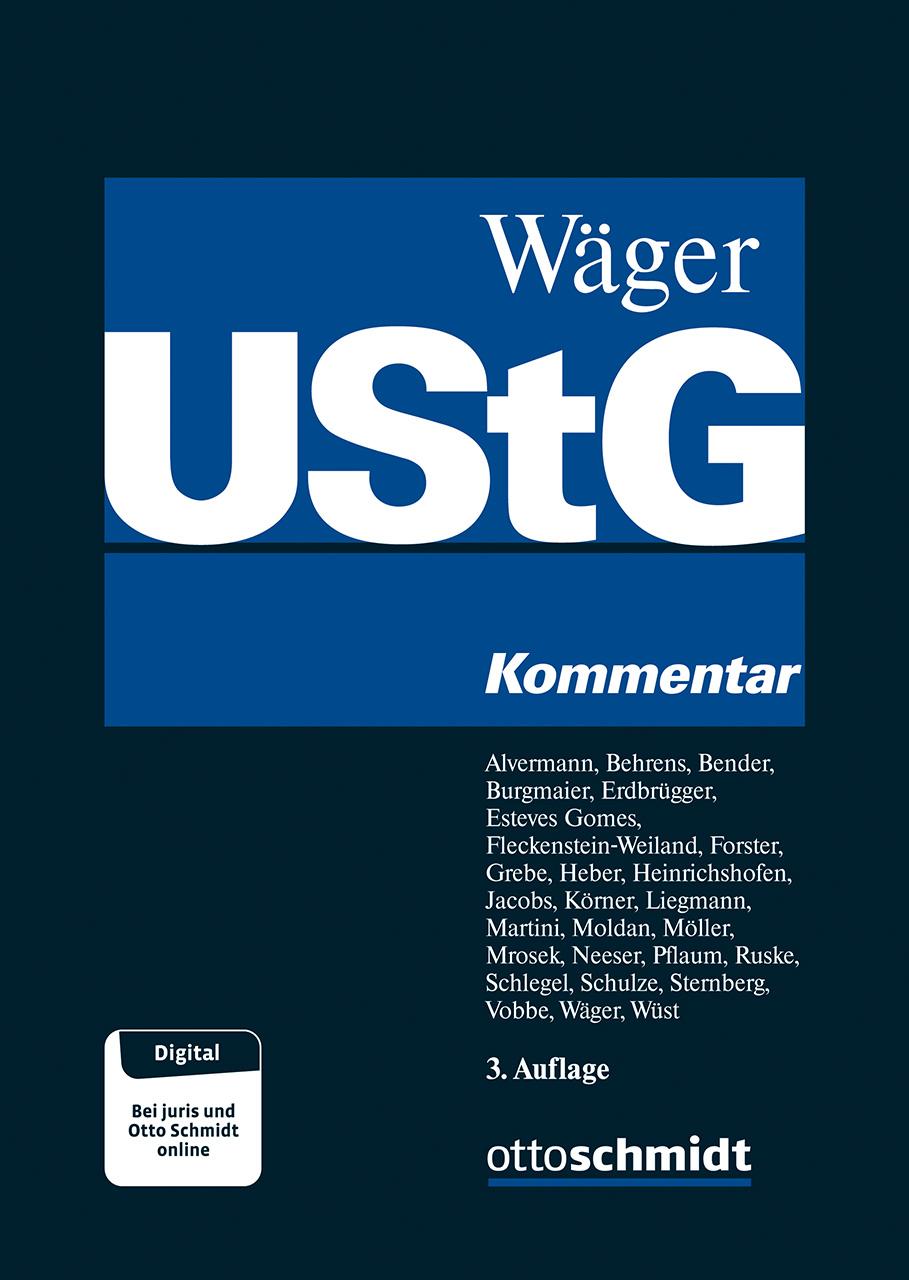 Cover: 9783504243227 | Umsatzsteuergesetz (UStG) | Kommentar | Wäger | Buch | 2291 S. | 2024