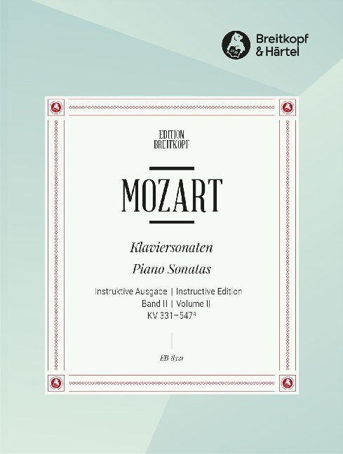 Cover: 9790004176320 | Klaviersonaten Nr. 11-19 | Instruktive Ausgabe 2 | Mozart | Broschüre